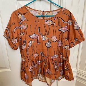 Shein flamingo 🦩 blouse